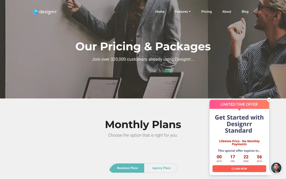Designrr's pricing page, captured October 2026